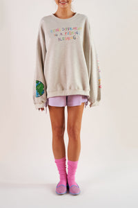 BEING DIFFERENT SWEATSHIRT GREY