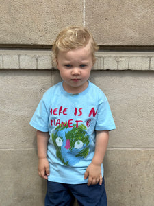 THERE IS NO PLANET B MINI T- SHIRT BLUE
