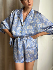 PALM SET SILK BLUE
