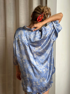 PALM SET SILK BLUE