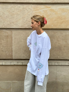 HEAD IN THE CLOUDS LONGSLEEVE WHITE