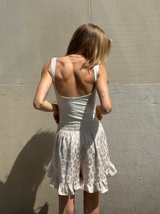 FLOUNCE SHORTS CHAMPAGNE
