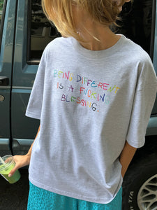 BEING DIFFERENT T-SHIRT GREY