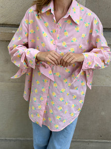 FLOWERS SHIRT PINK