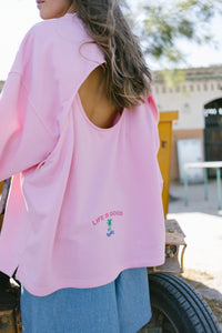 HOLIDAY SWEATSHIRT PINK